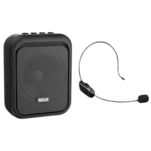 Ahuja NBA 25DW Wireless Neckband Microphone with Speaker USB and SD Card Options Best for Teachers, Doctors & Public Address of a Small Gathering.