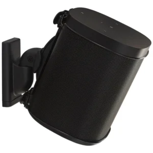 SANUS WSWM21 Wireless Speaker Wall Mount for the Sonos One, PLAY:1, & PLAY:3 (Black, Single