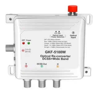 Optical Re-converter DCSS+wideband satellite optical receiver GTU GKF-5000W