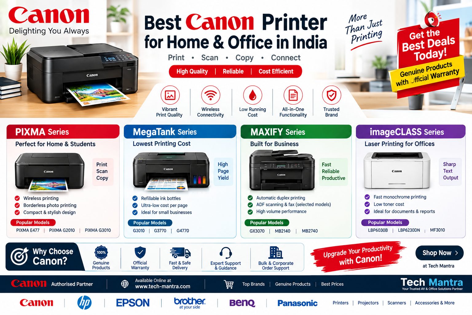 Best Canon Printer for Home & Office in India (2026 Guide)