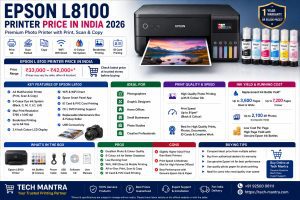 Epson L8100 Printer Price in India 2026 – Features, Ink Cost & Buying Guide