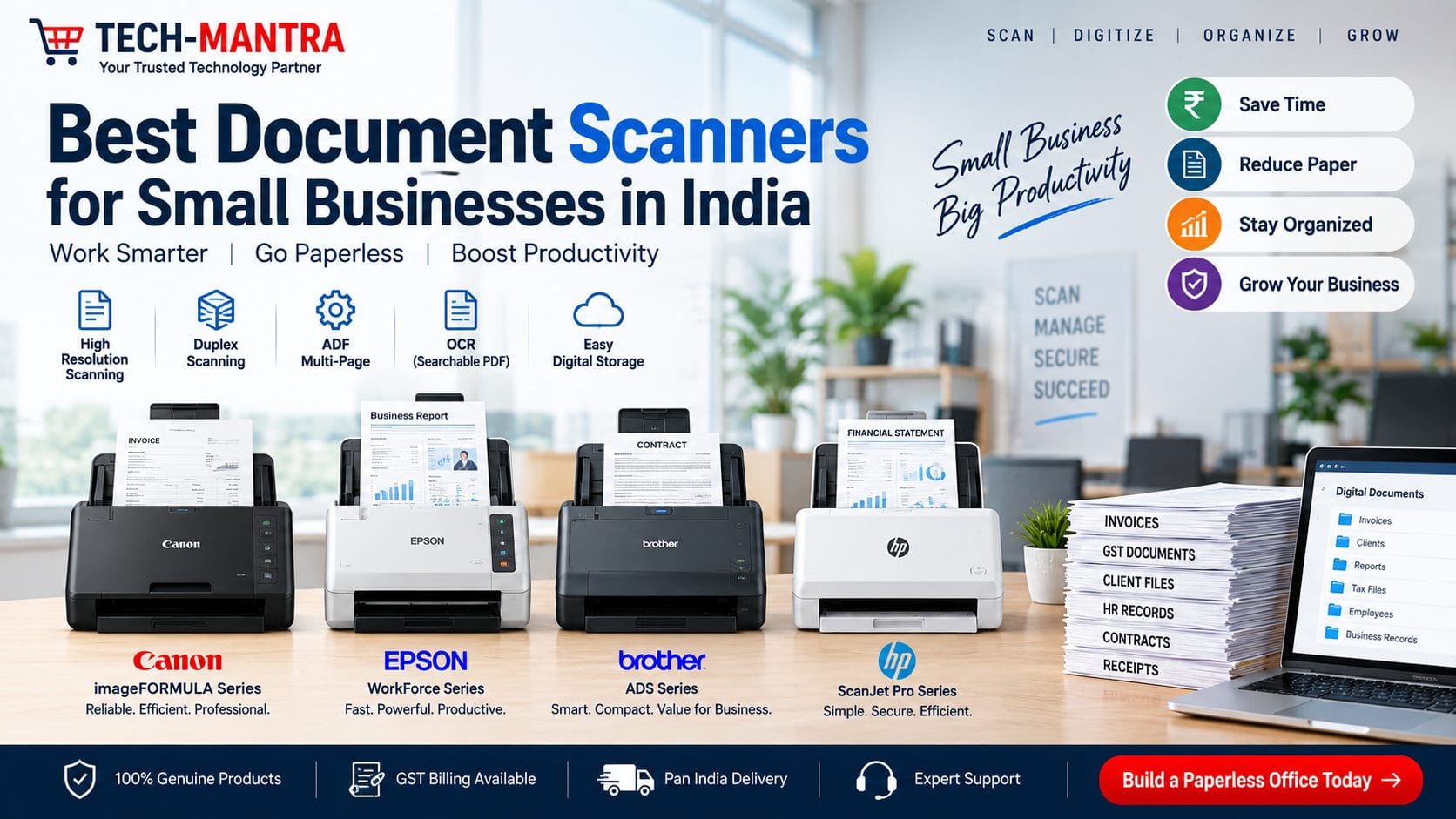 Best Document Scanners for Small Businesses in India (2026 Buying Guide)