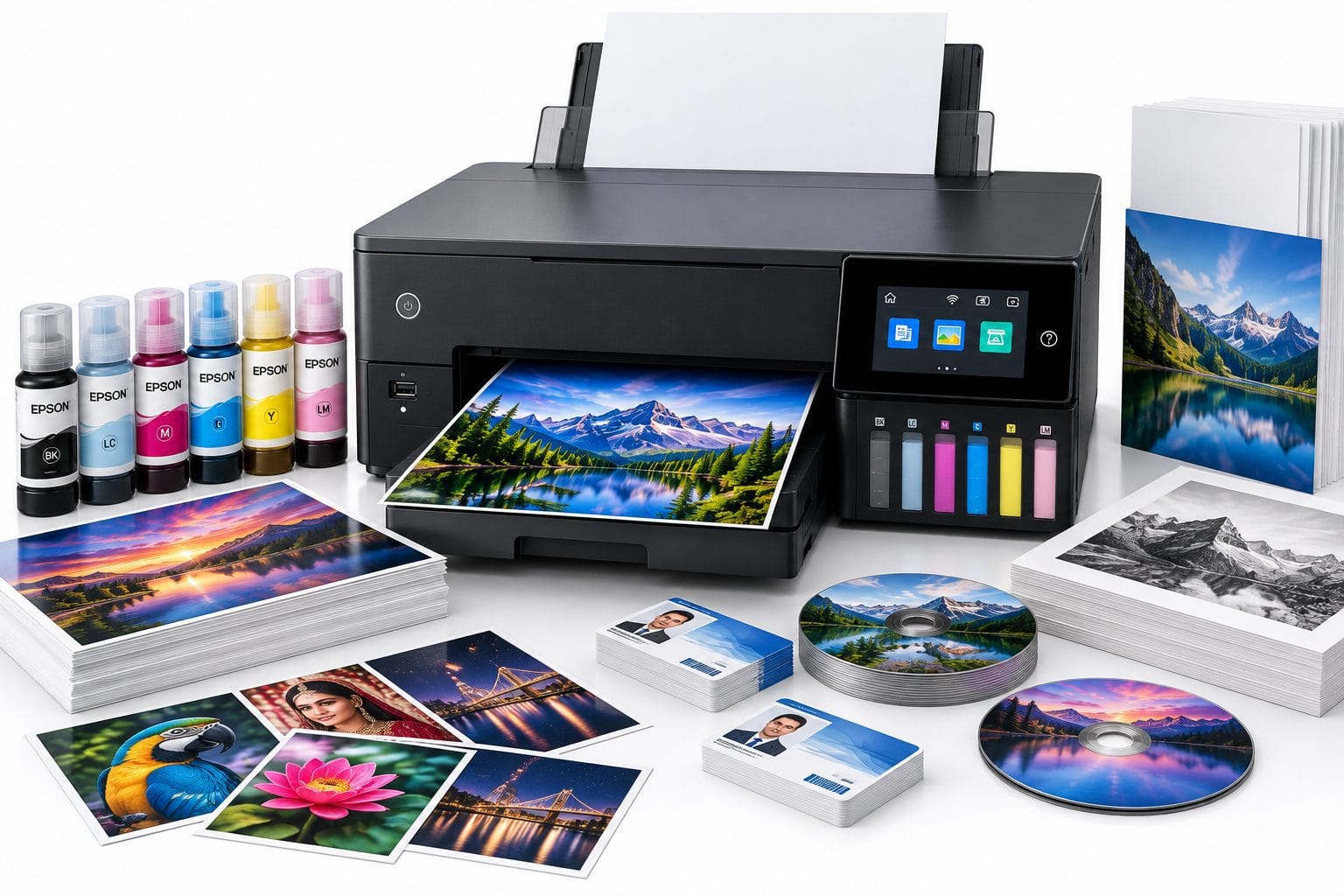 Epson L8100 EcoTank Ink System and Specialty Media Printing