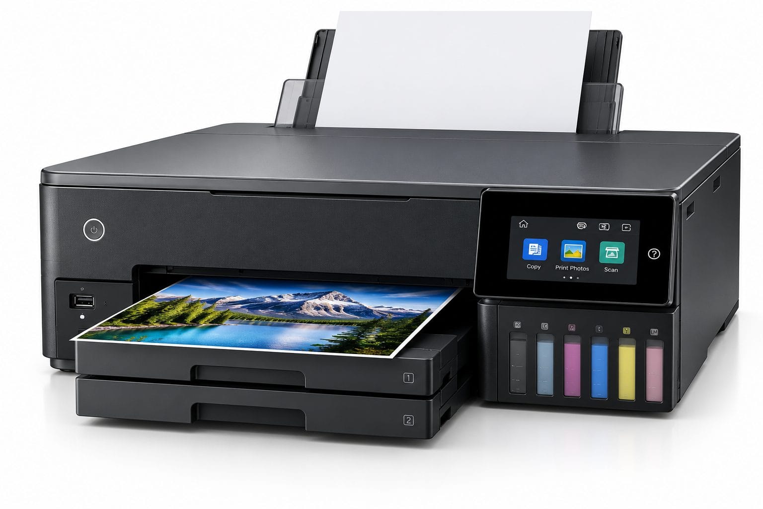 Epson L8100 Wi-Fi All-in-One Photo Ink Tank Printer Front View