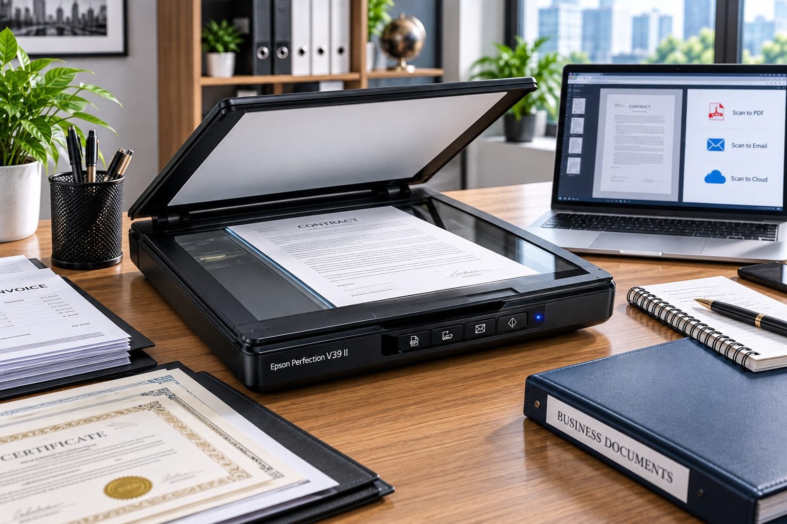 Epson Perfection V39 II One Touch PDF Email Cloud Scanning