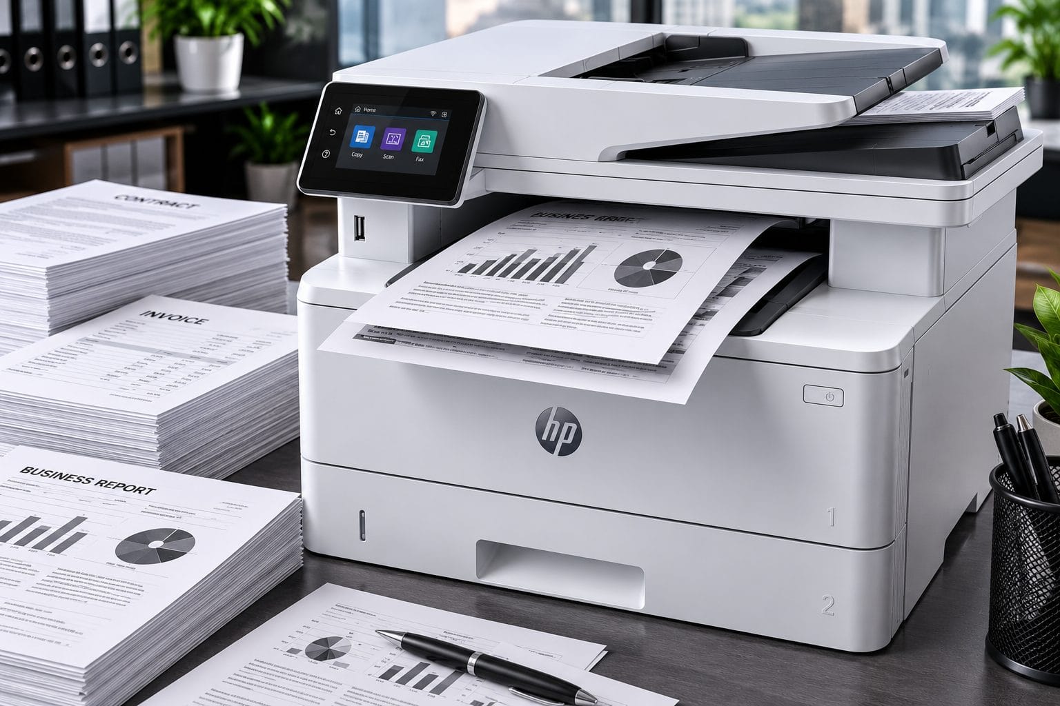 HP LaserJet Pro MFP 4104dw Professional Duplex Printing