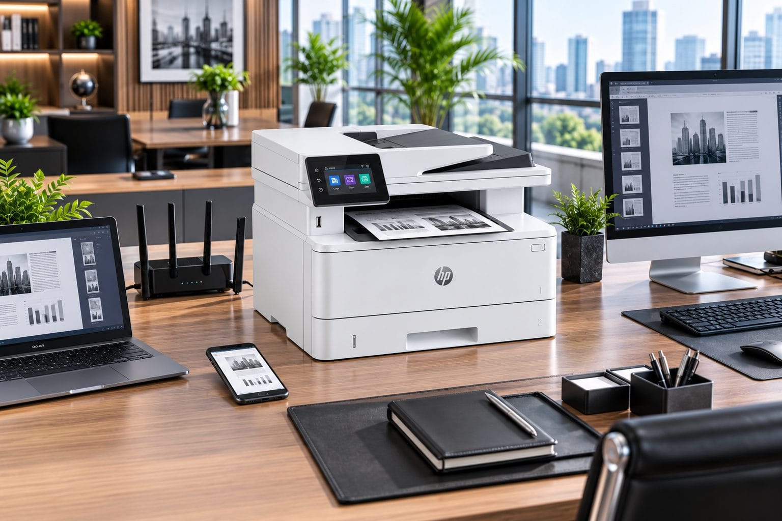 HP LaserJet Pro MFP 4104dw Wireless Business Office Setup