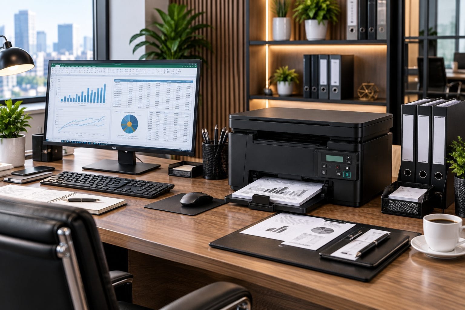 HP LaserJet Pro MFP M126A Plus Office Workspace Setup