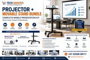 Complete Mobile Presentation Kit: Best Projector & Movable Stand Bundle in India (2026)