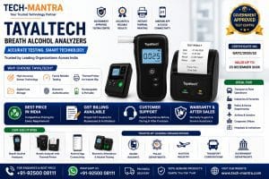 Tayaltech Breath Analyzer – Best Price, Government Approved Testing & GST Billing Support