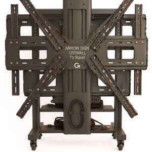 Arrow Sign 125SMALL Compact Movable TV Stand for 32 to 65 Inch TVs