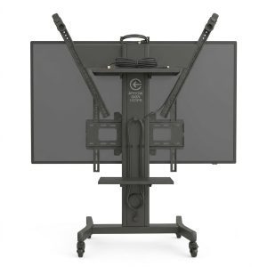 Arrow Sign 131PR Adjustable Movable TV Stand for 32 to 86 Inch Displays